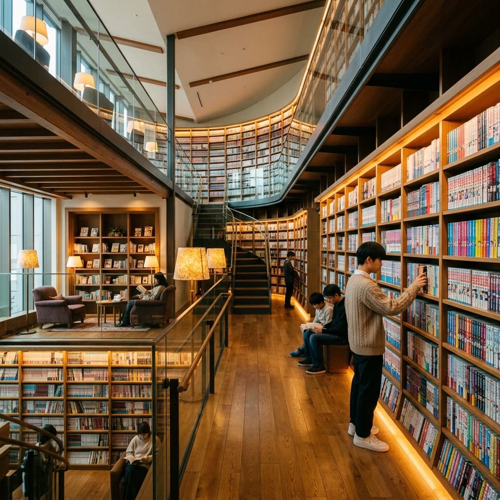 A stunning library of manga